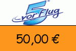5vorflug 50,00 € Gutschein
