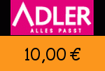 Adlermode 10,00 Euro Gutschein