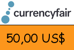 CurrencyFair 50,00 US Dollar Gutscheincode