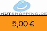Hutshopping 5,00€ Gutscheincode
