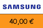 Samsung 40,00 Euro Gutschein
