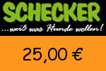 Schecker 25,00 Euro Gutschein
