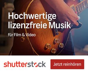 Shutterstock Gutschein für lizenzfreie Musik